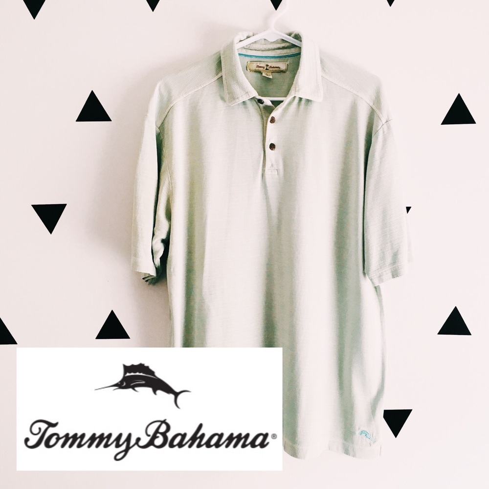 🌴 [size: M] Tommy Bahama Men’s Polo Silk